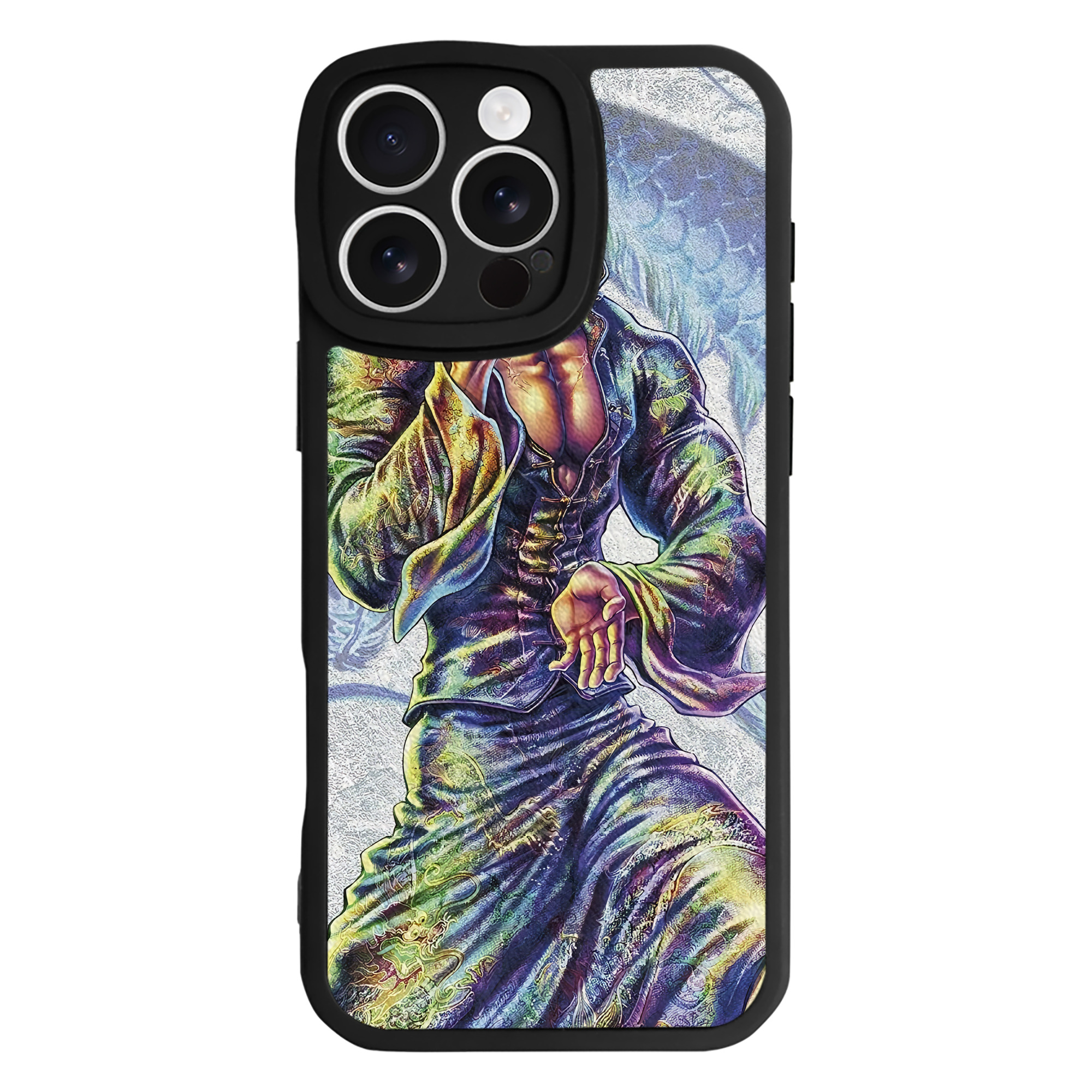 （画像用） 北斗の拳 Fist of the North Star 【iPhone 16シリーズ対応】シリコンスマホケース（レザー調） 材質：シリコン